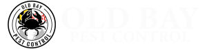 Old Bay Pest Control logo featuring a crab, located in Annapolis, MD, US, representing expert pest management services.